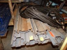 Group of Commercial Steel Door Jamb Parts  (Garage Room)