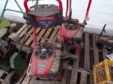 (2) Troy Bilt 2800 PSI Pressure Washers, 190cc Briggs and Stratton, NEED WO