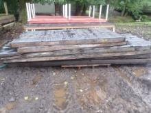 (6) Potting Tables (4)12'x4',  (2) 98''x48'' NO LEGS, Wood/Plastic/Metal Co