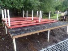 (4) Plastic Potting Tables, w/Legs (2) 12'x6', (2) 12'x3'