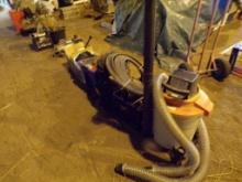 Group of Misc Items-Ridged 8 Gallon Shop Vac, (3) Soaker Hoses, Bull Dozer