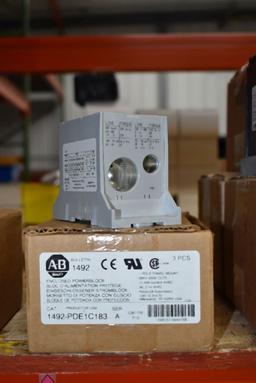 ALLEN-BRADLEY ENCLOSED POWER BLOCK, 1-POLE PANEL MOUNT,