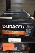 (4) DURACELL SEALED BATTERIES, DURA12-8F
