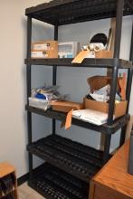 PLASTIC SHELVING UNIT WITH FIVE SNAP TOGETHER
