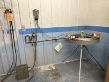 METCO FLAME SPRAY GUN 10E WITH HOSES, FLOW METER AND