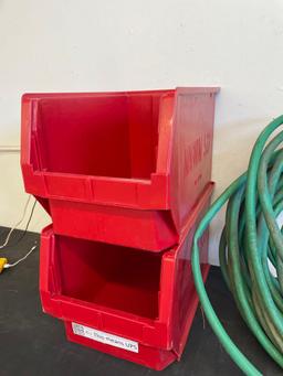 Storage boxes and Garden Hose