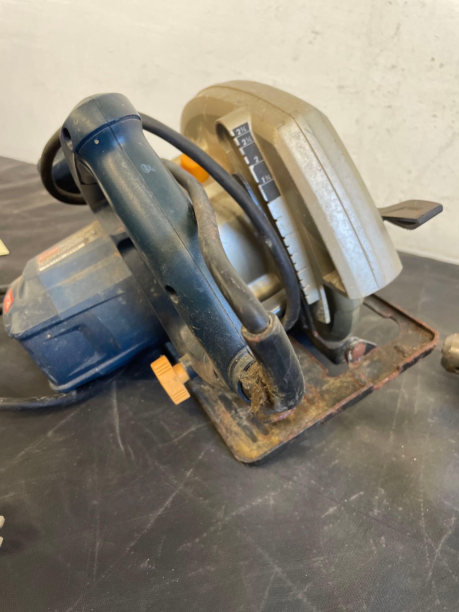 Ryobi circular saw and makita Hammer Drill