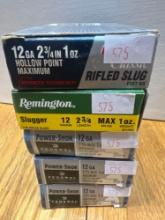 Federal and Remington 12 gauge 2 3/4 shells 25 total shells