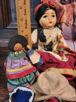 Vintage Dolls, Clothes, and Doll Collector Books