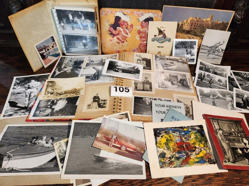 Collection of Vintage Photo Albums, Loose Photos,