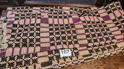 Vintage "Westbury" weave design Blanket Coverlet