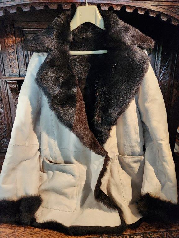 Vintage Fur Lined Giorgio Armani Jacket size 42