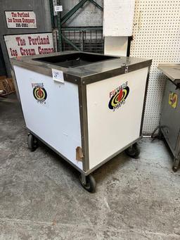 Portable Ice Cream Push Cart