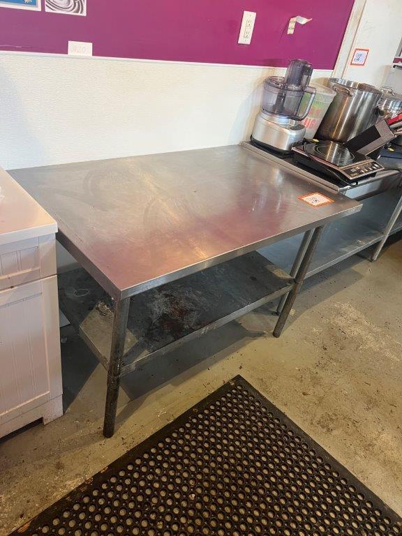Stainless Steel Prep Table with Lower Shelf