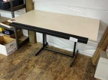 Metal Base Drafting Table with Pencil Tray
