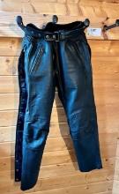 Leg Zipper and Snap Harley Davidson Motorcycle Pants