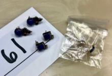 Lapis Lazuli Sterling Earrings Collection
