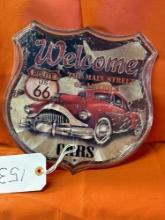 route 66 collectible metal sign