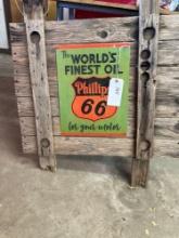 Metal Phillips 66 sign