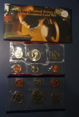 1995 UNCIRCULATED COIN MINT SET
