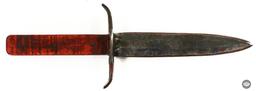 Antique Hand Forged Dagger - 7 Inch Blade - Wood Grip