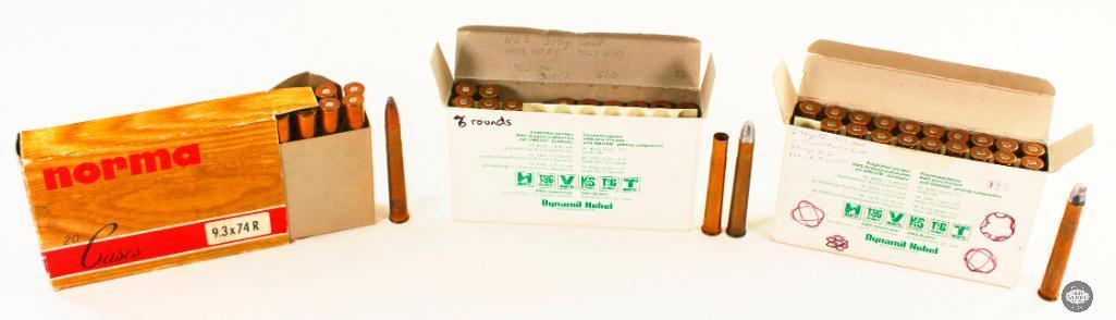38 Rounds Reloaded 9.3x74R Ammunition