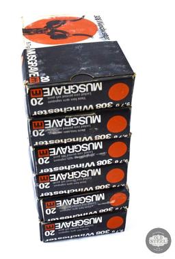120 Rounds of Musgrave .308 Winchester Ammunition - 9,7 g (150 Gr) Soft Point