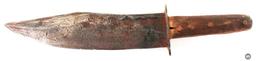 Civil War Era Antique Hand Forged Bowie Knife - 9.5 Inch Blade