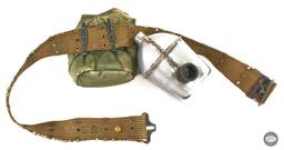 WWII US Army Canteen with Pouch and Belt