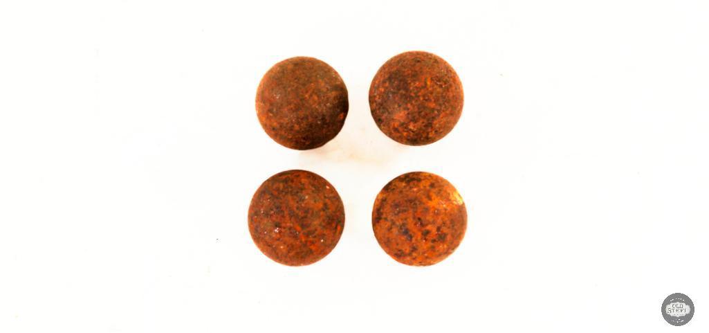 Civil War Grape Shot Balls - 4 Pieces of Shot