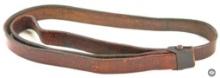 Antique Leather Belt with Harlequin Pattern.