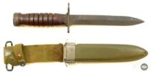 US M4 Bayonet w/ Flaming Bomb Markings from A.C.C. - M8 Sheath from BM CO