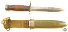 US M4 Bayonet w/ Flaming Bomb Markings from Utica - M8 Sheath from BM CO