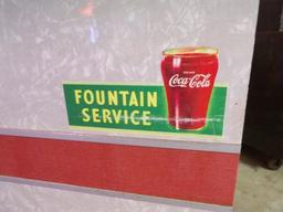 Coca Cola Soda Fountain Counter  with Stools
