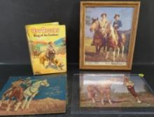 Lot of Western and Cowboy Photos and Books
