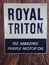 Royal Tritan Motor Oil Sign