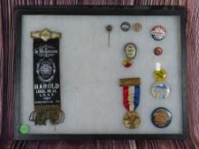 Lot of Pin Back Buttons and Badges