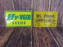 Lot of (2) Corn and Seed Signs