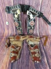 Lot of (2) Hubley and Red Ryder Toy Guns with Holster