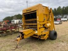 1992 VERMEER ROUND BALER BEAN TEDDER SN: 1VRA121RXN1005752