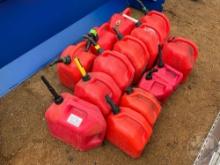 QTY OF (14) PLASTIC FUEL JUGS