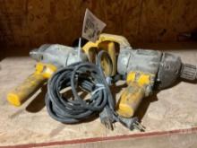 QTY OF (2) DEWALT DW131 SPADE HANDLE DRILL