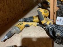 QTY OF (3) DEWALT DW274 VSR DRYWALL SCREWDRIVER