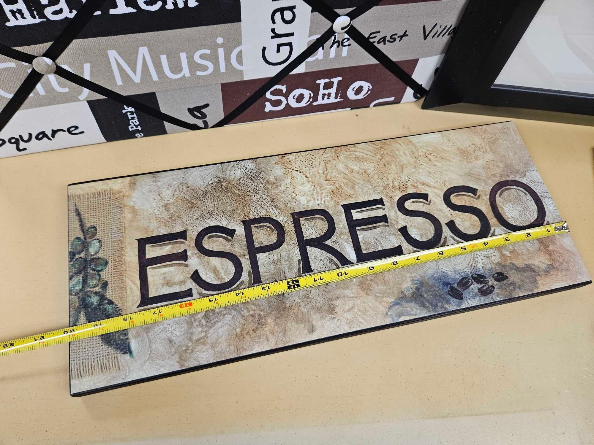 COFFEE THEMED WALL ART AND MORE