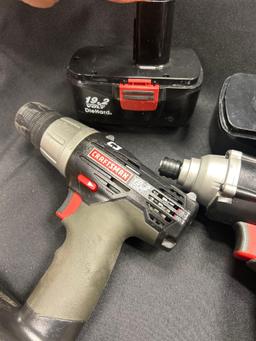 Craftsman Drills with Batteries and Chargers