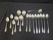 VINTAGE ICE TEA SPOONS, SOUP, AND TEA including LADLE and New England