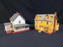 (2) Plastic Mansion, Housing, Layout Structures, Train-scaping
