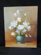 Lovely Miniature Oil Painting on Board Signed Richard Cox