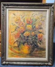 Gorgeous Original Oil Signed Painting, Vintage Framed