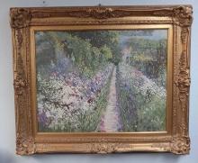 Lovely Ornate Gilded Frame with Monet Picture on Board